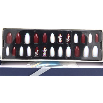 ستيكي نيلز اظافر لاصقه جذابه متعدده المقاسات وسهله التركيب BK 19-105   حبه 24