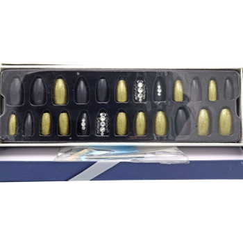 ستيكي نيلز اظافر لاصقه جذابه متعدده المقاسات وسهله التركيب BK 19-110   حبه 24