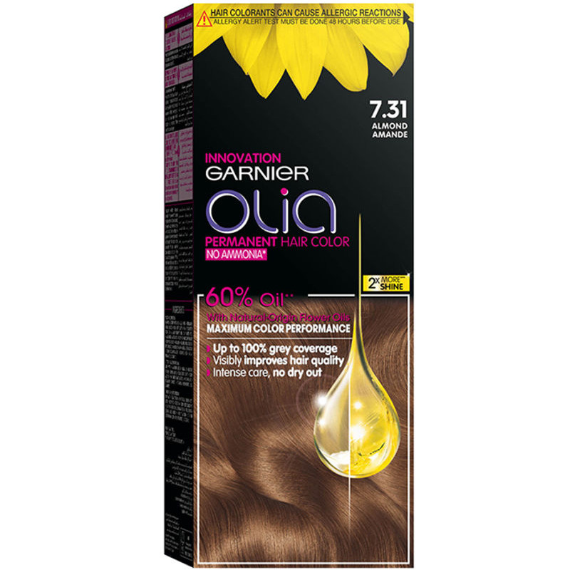 غارنييه صبغة شعر اوليا لوز 7.31
