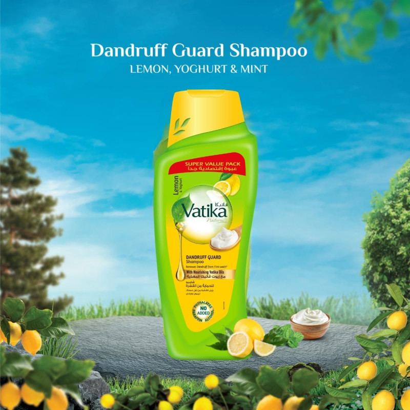Vatika anti-dandruff shampoo with Vatika nourishing oils - 700 ml