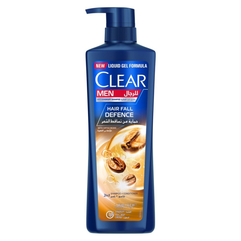 Clear Men Anti-Dandruff Shampoo Hair Fall Defence 2 in 1 Shampoo + Conditioner - 700 ml