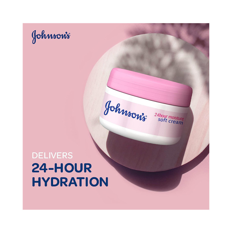 جونسون كريم ترطيب ناعم على مدار 24 ساعة 100 مل