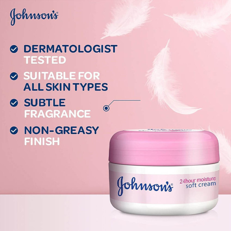 جونسون كريم ترطيب ناعم على مدار 24 ساعة - 300 مل