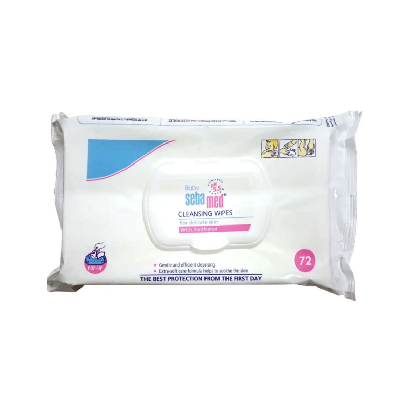 Extra Soft Cleansing Baby Wet Wipes, 72 Count