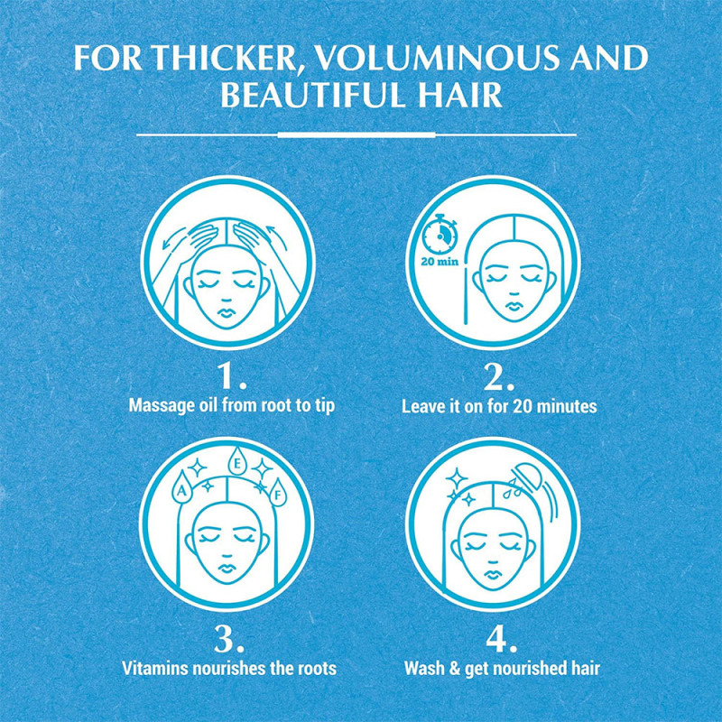 Vatika Coconut Enriched Hair Oil Volume & Thickness 200 ml