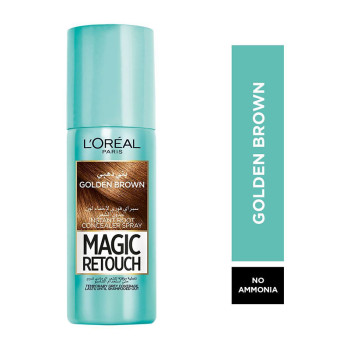 لوريال باريس ماجيك ريتاتش بخاخ صبغة شعر مؤقتة بني ذهبي - 75 مل