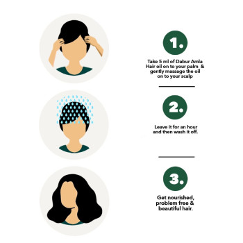 دابر املا زيت للشعر - 360 مل 