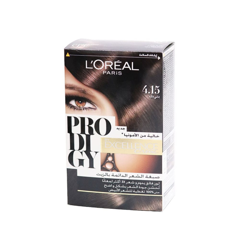 لوريال باريس برودجي صبغة شعر 4.15 بني بارد