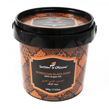 Jardin Oleane Maroccan Black Soap with Argan Oil - 500 gm