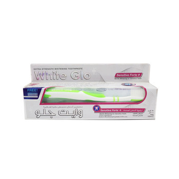 وايت جلو معجون للأسنان الحساسة مع فرشاة للأسنان 100 مل