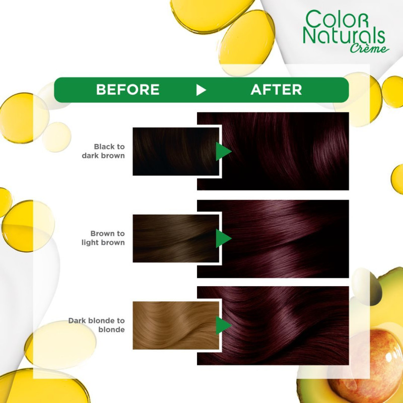 Garnier Color Naturals 3.6 deepred brown Haircolor 