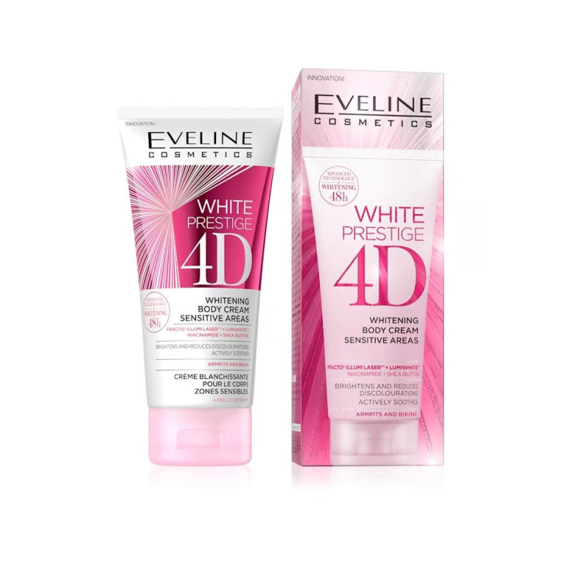 ايفلين كريم تبييض الجسم وايت برستيج 4D للمناطق الحساسة - 100مل 