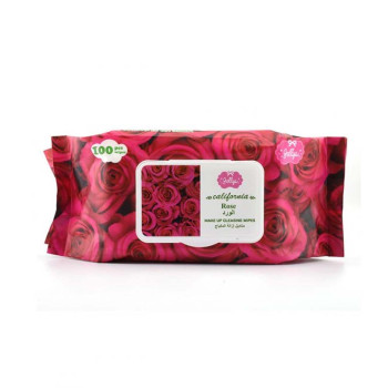 Jellys Make Up Cleansing Wipes Rose 100 pcs