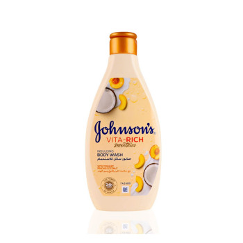 جونسون سائل استحمام للجسم مع خلاصة اللبن و الخوخ وجوز الهند 400 مل