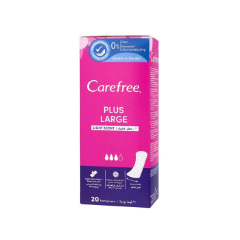 Carefree Plus Large Light Scent - 20 Pantyliners