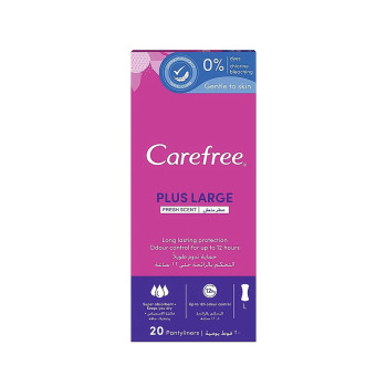 Carefree Plus Large Fresh Scent 20 Pantyliners