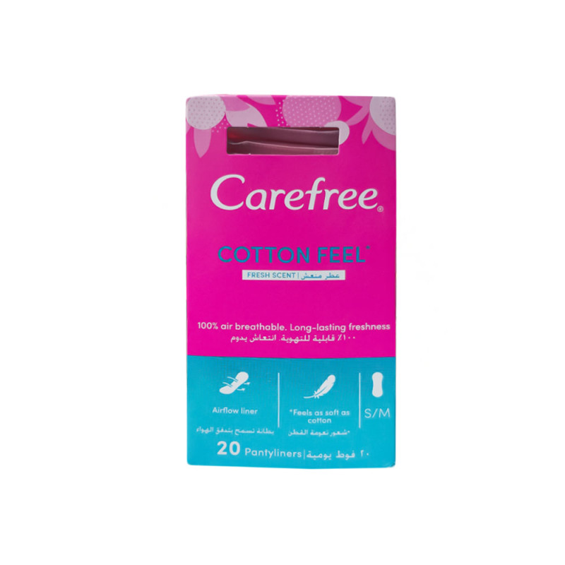 CAREFREE Cotton Feel Daily Liners Fresh Fragrance - 20 Pads