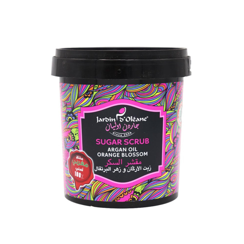  جاردن دي اوليان مقشر السكر المغربي بزيت الارغان وزهر البرتقال-  600 جم