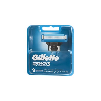 جيليت ماك 3 تيربو غيار شفرات الحلاقة - 2 قطع