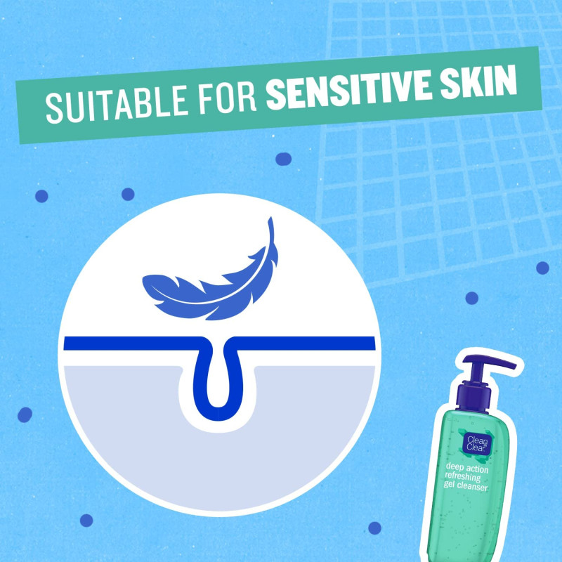 CLEAN & CLEAR Deep Action Refreshing Gel Cleanser 150 ml