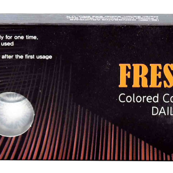 فريش ايز عدسات لاصقة يومية رمادي فاتح YF-1